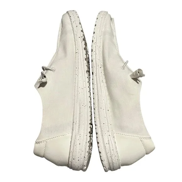 Hey Dude Wendy Shoe Coconut Milk Women's 10 White Casual Comfy Loafers Summer - Picture 6 of 9